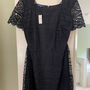 NWT Navy Lace Talbots Dress